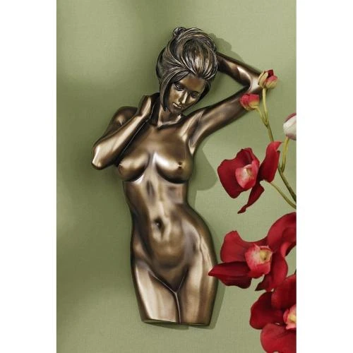Sculpture Murale Femme Nue Bronze Design Toscano - Vue principale
