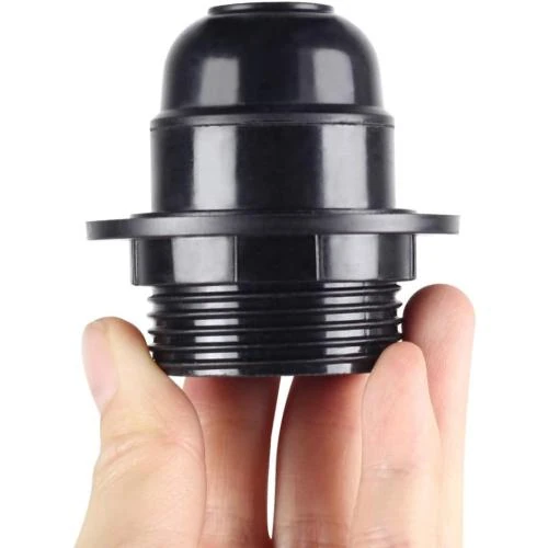 Détail de Ampoules Edison E27, Douille Pendentif Noir Bakélite