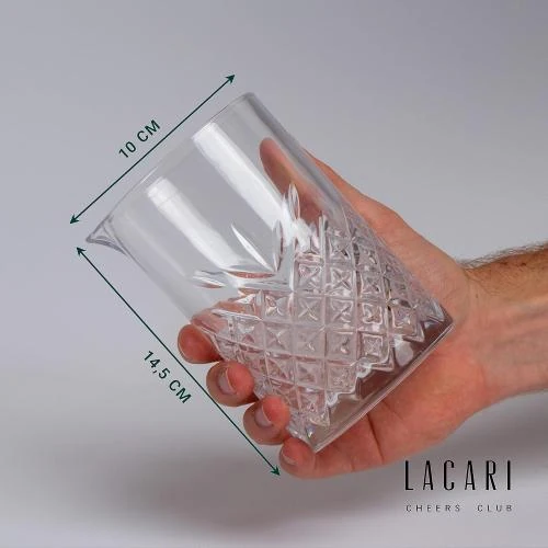 Zoom sur Verre mélangeur cocktail 650 ml, Lacari Home Living
