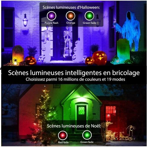 Détail de Projecteur LED extérieur iLC RGB 80W, 16 millions couleurs
