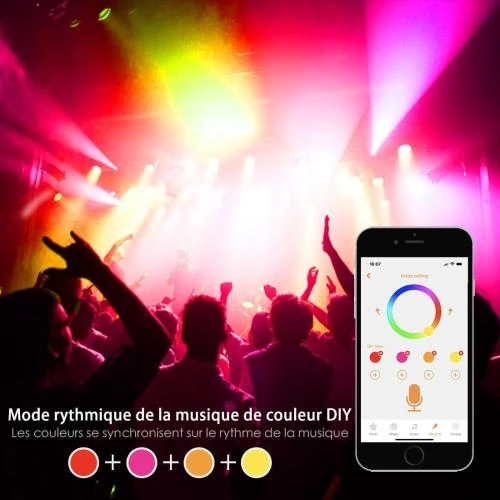 Zoom sur Projecteur LED extérieur iLC RGB 80W, 16 millions couleurs