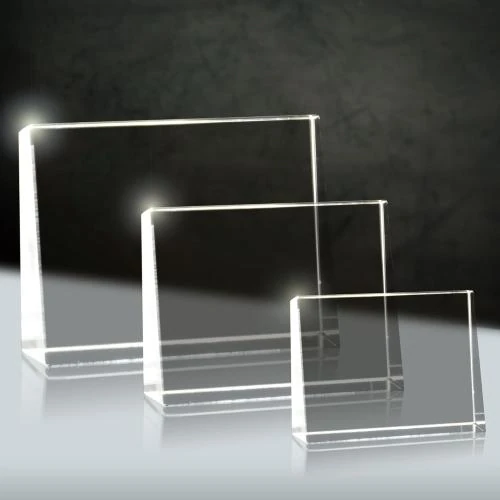 Zoom sur Cadre Photo 3D en Verre, Photo Personnalisée, Plat
