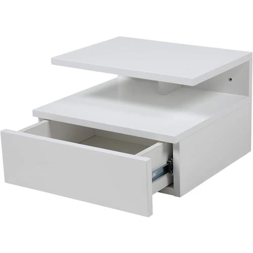 Détail de Table de Chevet Blanche MDF, Ac Design Furniture