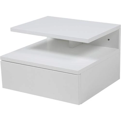 Table de Chevet Blanche MDF, Ac Design Furniture - Vue principale