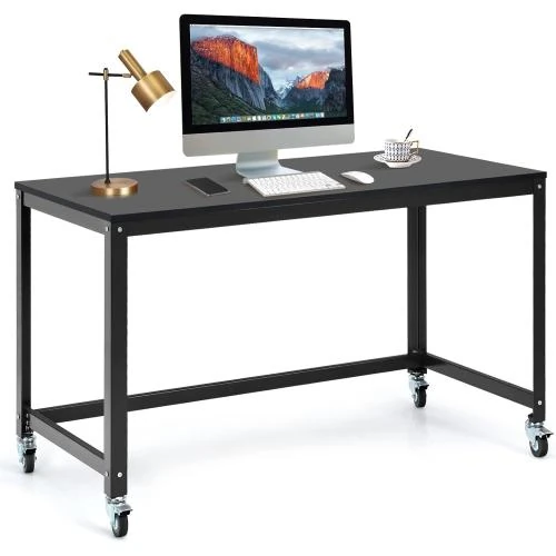 Bureau Informatique LIFEZEAL Bois, Acier, Style Industriel - Vue principale
