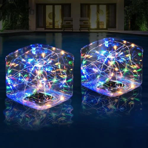 Lampe Solaire Flottante LED Colorée, Décoration Piscine - Vue principale
