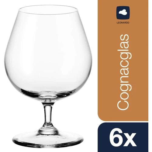 Détail de Set 6 Verres Cognac Leonardo, Ciao, Élégance Verre