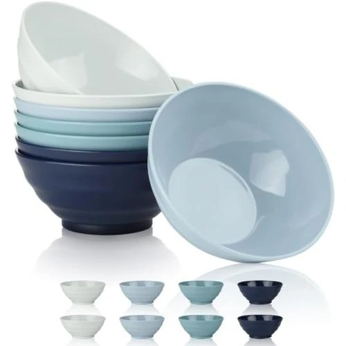 Set 39 assiettes incassables, assiettes plastiques réutilisables - Vue principale