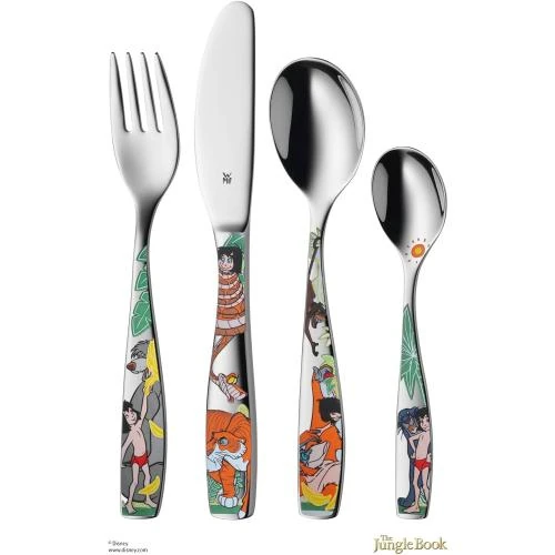 Couverts Enfant 4 pièces Motif Jungle Multicolore WMF - Vue principale