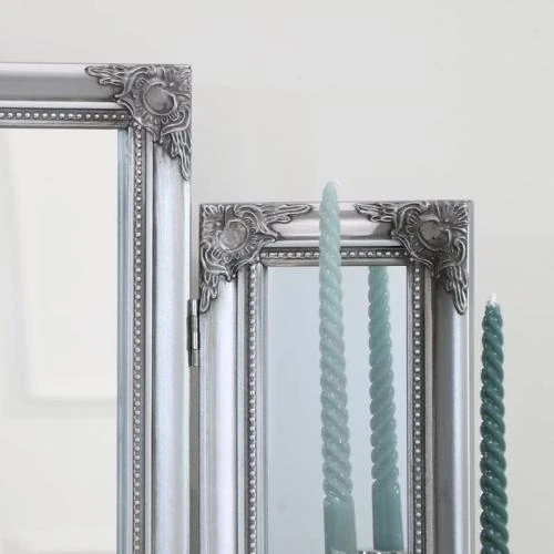 Détail de Miroir de Coiffeuse Triple Argenté Melody Maison