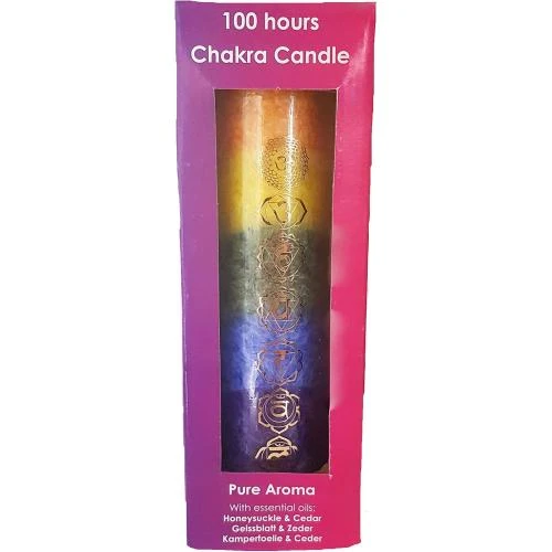 Zoom sur Bougie Chakra 100 Heures, Yogi 
