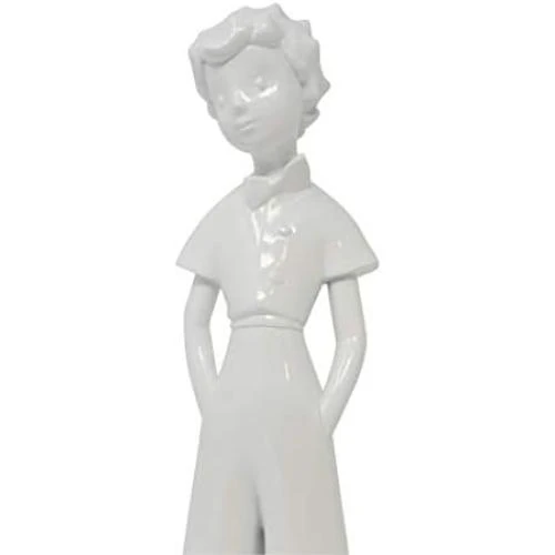 Détail de NEAMEDIA Figurine Petit Prince Sculpture Décorative Blanc