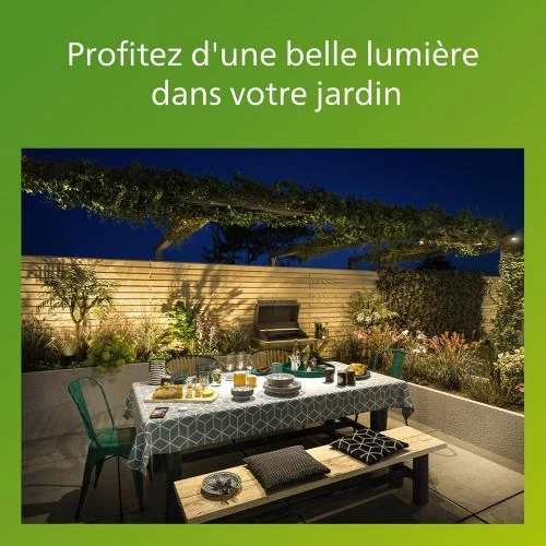 Zoom sur Philips Lighting Applique Murale LED 9W Anthracite, Détecteur