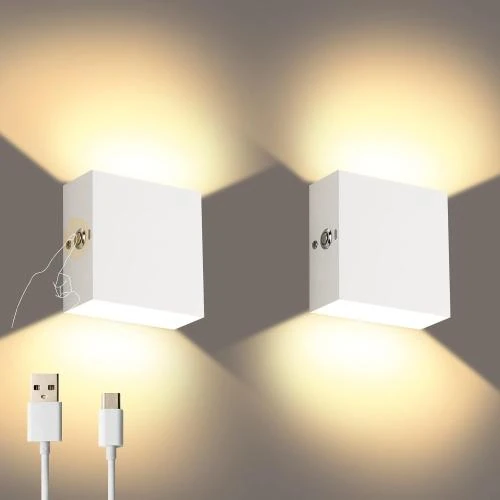 Applique Murale LED Lightess, Lampe Tactile, Blanc Chaud - Vue principale