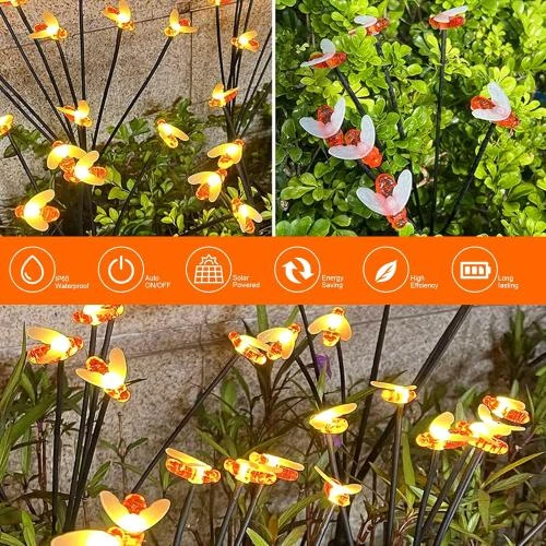 Zoom sur Lampes Solaires Neoglint, 4 Lucioles LED Extérieur