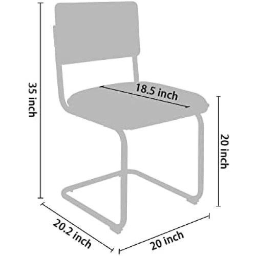 Zoom sur Lot de 2 Chaises Élégantes de Salle à Manger en Osier avec Métal Doré