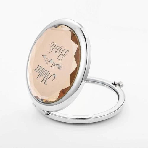 Détail de Miroirs Maquillage Compacts SFHMTL, Champagne, Lot 2