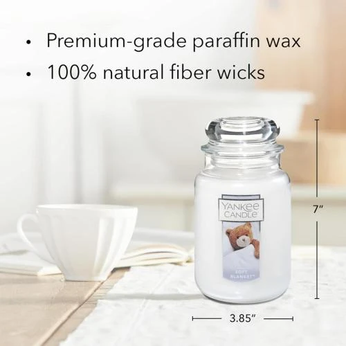 Détail de Yankee Candle Bougie en Pot Couverture Souple