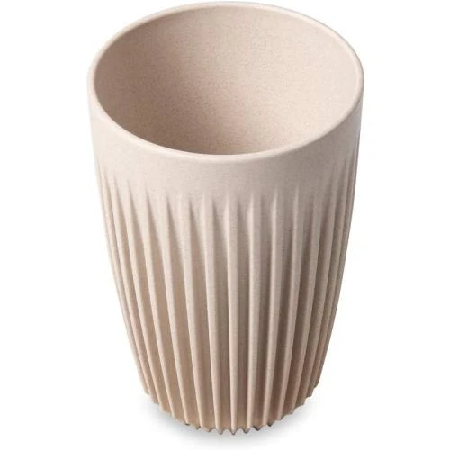 Zoom sur HUSKEE HuskeeCup Tasse café, thé, couvercle, couleur naturelle