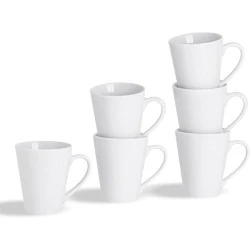 Tasses Blanches Argon Tableware, Thé, Café Latte, Boîte 24