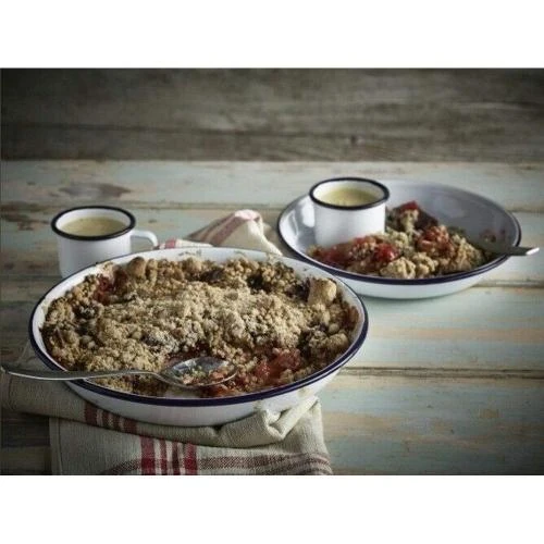 Détail de Assiette à pâtes, riz en émail, Genware, 18 cm