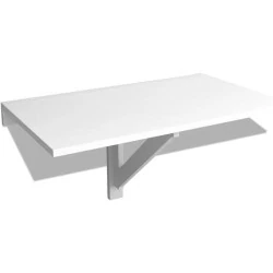 Table Murale Rabattable Blanc Vidaxl, Cuisine, Bureau