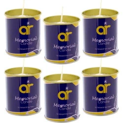 Bougie Kosher Blanche, Tin, 24 Heures, A.R.