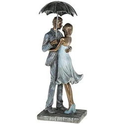 Sculpture Joe Davies Figures Embrassade Romantique Pluie