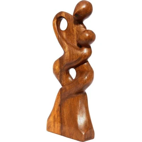Détail de Sculpture Abstraite Bois Faite Main Arya Design Décor