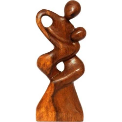 Sculpture Abstraite Bois Faite Main Arya Design Décor