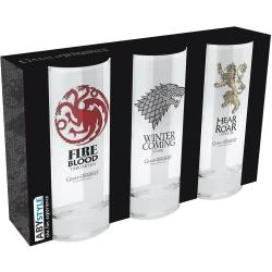 Verres Game of Thrones Stark, Targaryen, Lannister