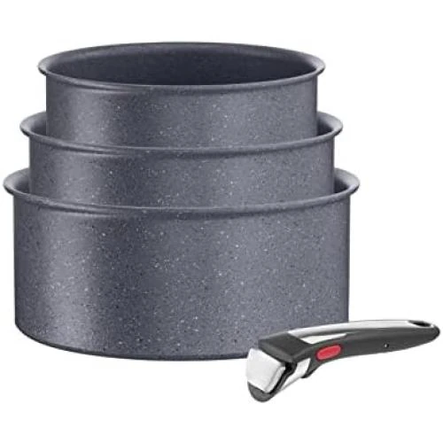 Tefal Ingenio: Lot 3 Casseroles Induction Empilables et Antiadhésives - Vue principale