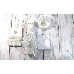 Bougies Baptême Élégantes Ooki, Lot de 5, Blanc