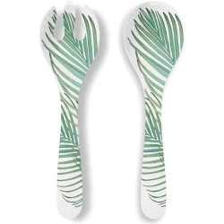 Couverts à salade, lot de 2, motif floral, design élégant