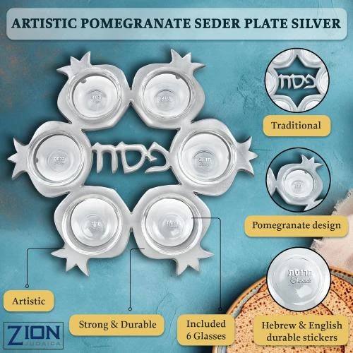 Détail de Plateau aluminium brillant, 6 revêtements verre, Seder