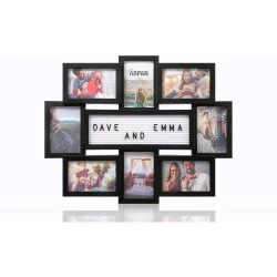Cadre photo multi panneaux personnalisable ARPAN Noir