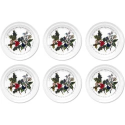Assiette Portmeirion Holly Ivy, Céramique Multicolore, Lot 6