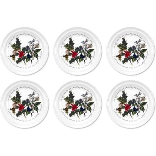 Assiette Portmeirion Holly Ivy, Céramique Multicolore, Lot 6 - Vue principale