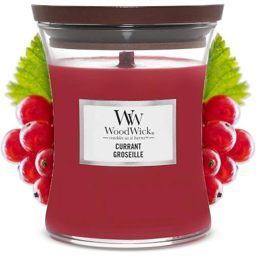Bougie jarre parfumée Currant, WoodWick, ambiance chaleureuse - Vue principale