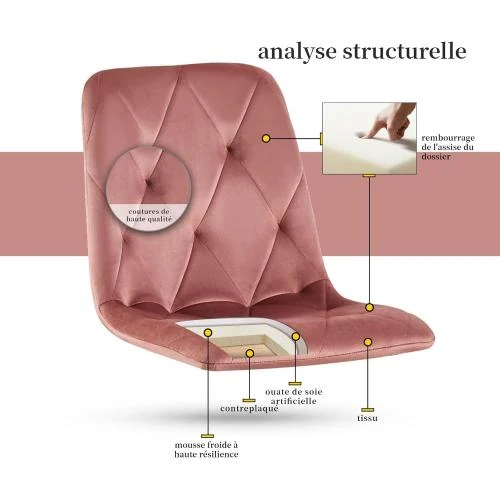 Zoom sur Chaises Salle à Manger VICKA B