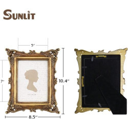 Cadre photo vintage antique, design élégant, décoration murale en situation