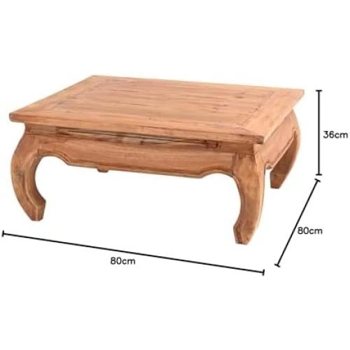 Détail de Table Opium East - Robuste et Élégante en Acajou Massif