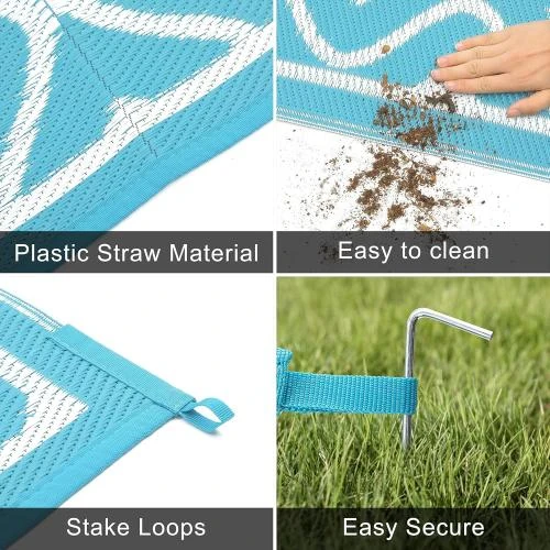 Zoom sur Tapis Pique-Nique Pliable, Géométrique, Extérieur, Intérieur