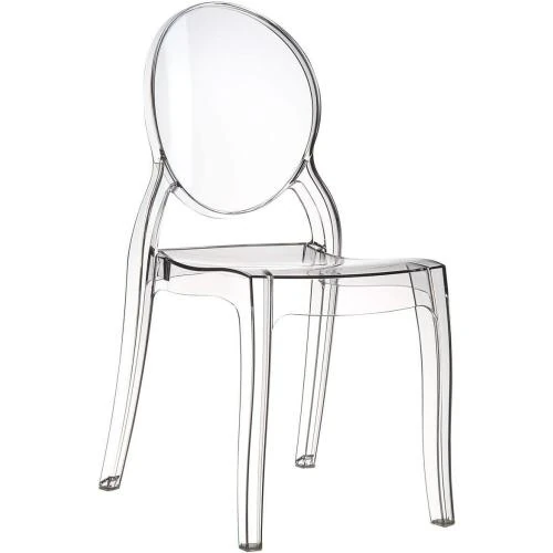 Chaises Brera Polycarbonate Transparent, Lot de 4 Empilables - Vue principale