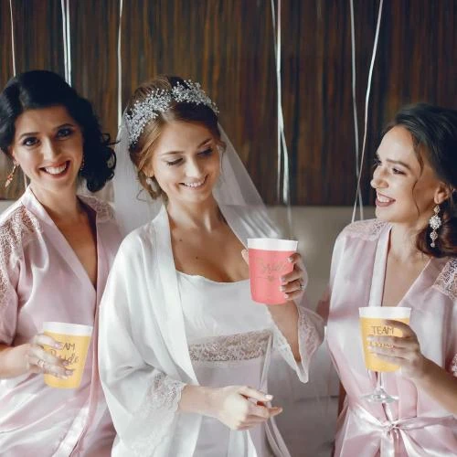 Détail de Tasses mariage Hainue, gobelets décoratifs enterrement vie jeune fille