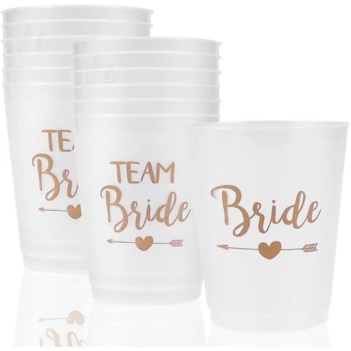 Tasses mariage Hainue, gobelets décoratifs enterrement vie jeune fille - Vue principale