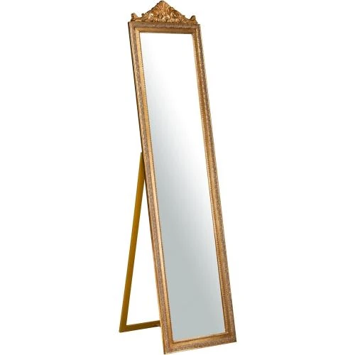 Miroir sur Pied Biscottini, Finition Dorée Antique, Élégance - Vue principale