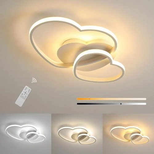 Plafonnier LED Dimmable, 64W, 4800LM, Télécommande, Moderne - Vue principale