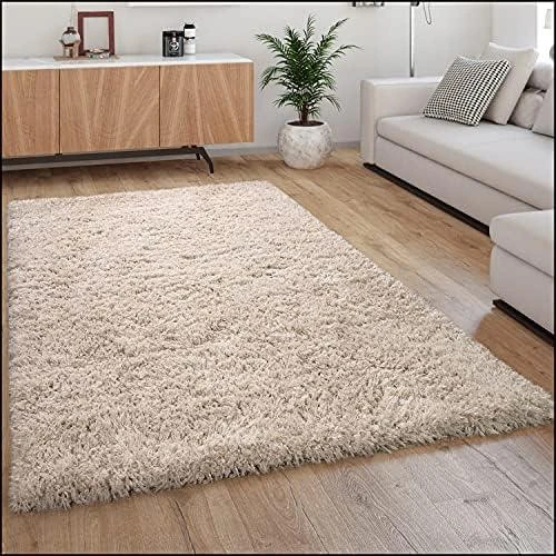 Tapis Moelleux Moderne Shaggy Style Flokati Beige Confortable Paco Home - Vue principale
