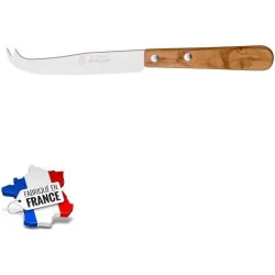 Couteau Fromage INOX, Manche Bois, Colis Noir